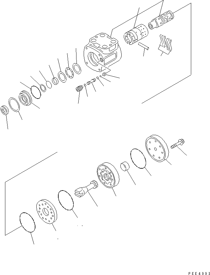 Схема запчастей Komatsu WA420-3CS - КЛАПАН РУЛЕВОГО УПРАВЛЕНИЯ (ВНУТРЕННИЕ ЧАСТИ КЛАПАНА РУЛ. УПРАВЛЕНИЯ) ГИДРАВЛИКА