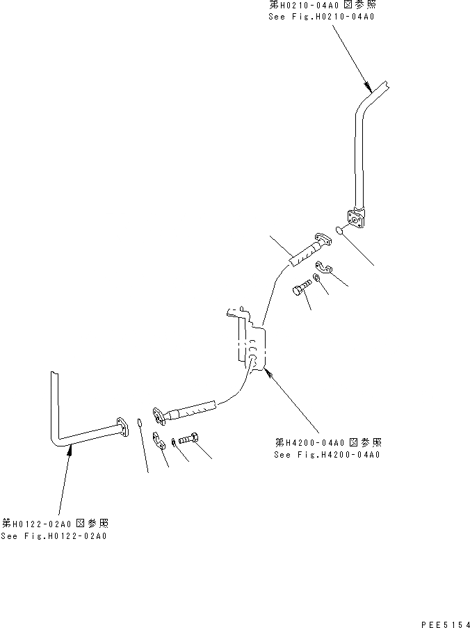 Схема запчастей Komatsu WA420-3CS - ГИДРОЛИНИЯ (НАСОС РУЛЕВ. УПРАВЛ-Я ЛИНИЯ ПОДАЧИ) ГИДРАВЛИКА