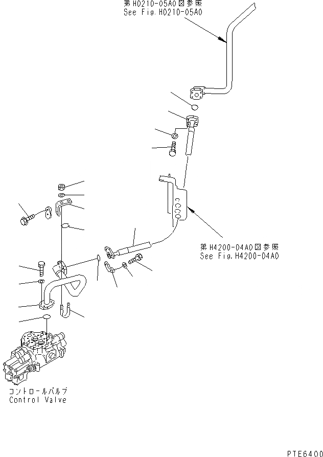 Схема запчастей Komatsu WA420-3CS - ГИДРОЛИНИЯ (ЛИНИЯ ПОДАЧИ) ГИДРАВЛИКА