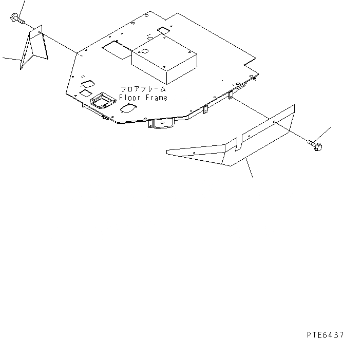 Схема запчастей Komatsu WA420-3CS - КРЫШКА(ДЛЯ ОСНОВН. КОНСТРУКЦИЯ) ЧАСТИ КОРПУСА