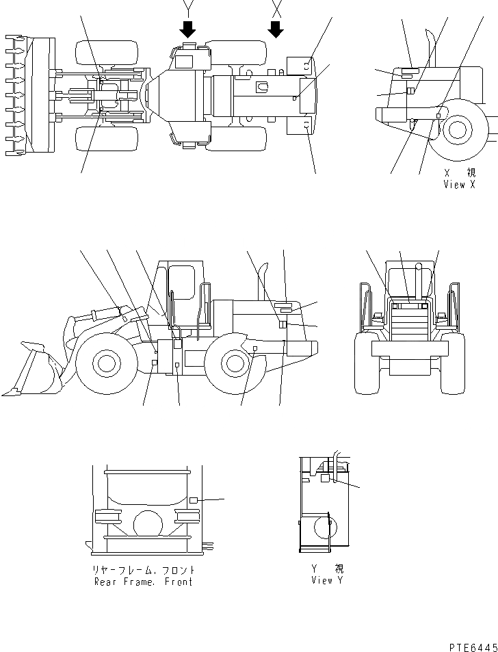 Схема запчастей Komatsu WA420-3CS - МАРКИРОВКА¤/ (АНГЛ.) МАРКИРОВКА