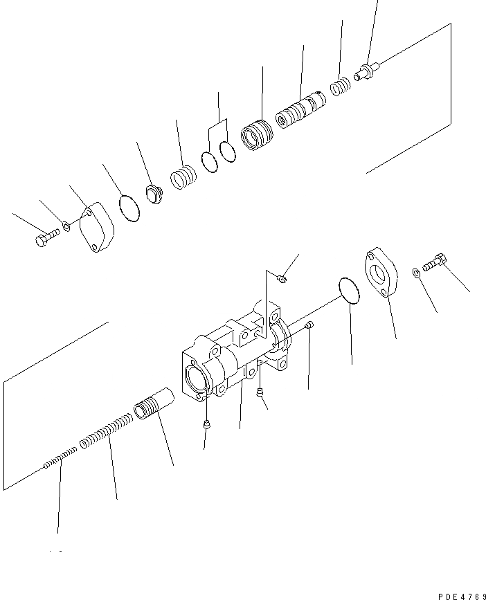 Схема запчастей Komatsu WA420-3 - МОДУЛИРУЮЩИЙ КЛАПАН (ДЛЯ ЭКСТРЕННОГО УПРАВЛЕНИЯ) ТРАНСМИССИЯ