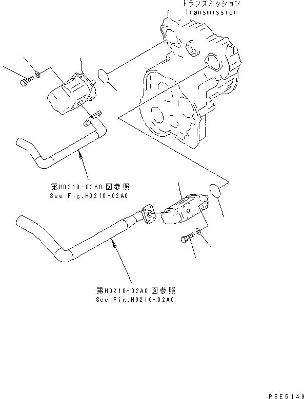 Схема запчастей Komatsu WA420-3 - ГИДР. НАСОС. (КРЕПЛЕНИЕ ГИДР. НАСОСА ЧАСТИ) ГИДРАВЛИКА