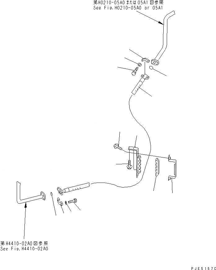 Схема запчастей Komatsu WA420-3 - ГИДРОЛИНИЯ (ЛИНИЯ ПЕРЕКЛЮЧАЮЩИЙ НАСОС - ОТСЕКАЮЩ. КЛАПАН ШЛАНГИ) ГИДРАВЛИКА