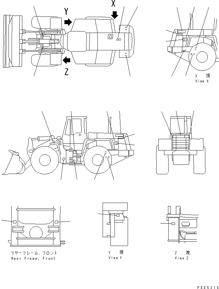 Схема запчастей Komatsu WA420-3 - МАРКИРОВКА (КИТАЙ)(№-999) МАРКИРОВКА
