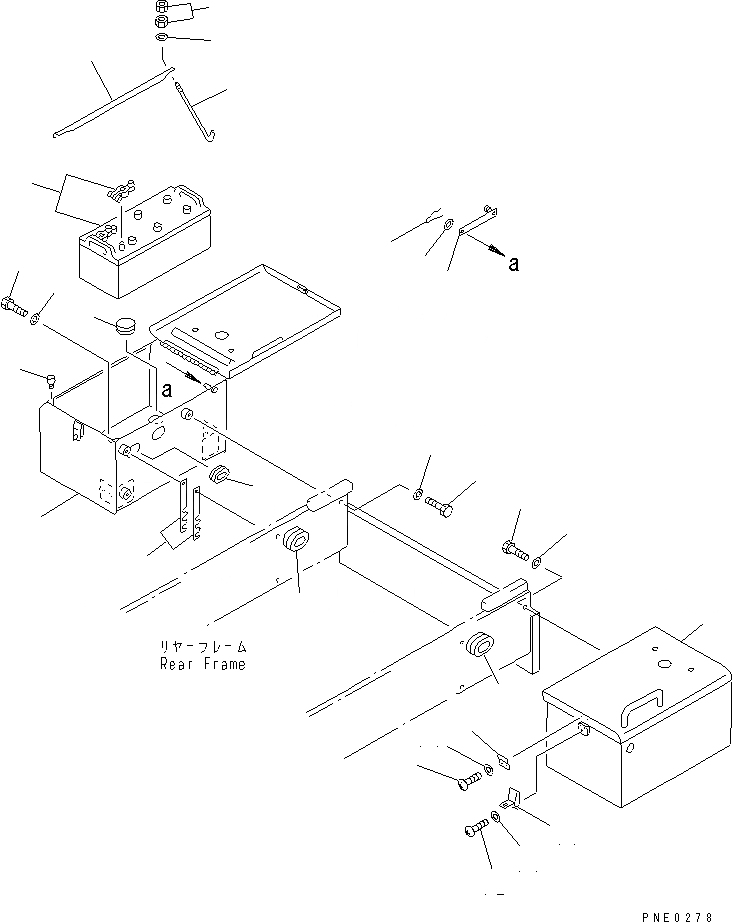 Схема запчастей Komatsu WA420-3 - АККУМУЛЯТОР И КОРПУС АККУМУЛЯТОРА (ВЫСОК. ЕМК.)(№-) КОМПОНЕНТЫ ДВИГАТЕЛЯ И ЭЛЕКТРИКА