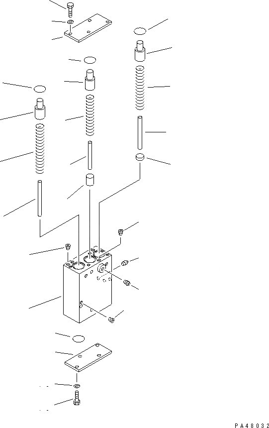 Схема запчастей Komatsu WA420-3 - КЛАПАН АККУМУЛЯТОРА ТРАНСМИССИИ(№-) ТРАНСМИССИЯ