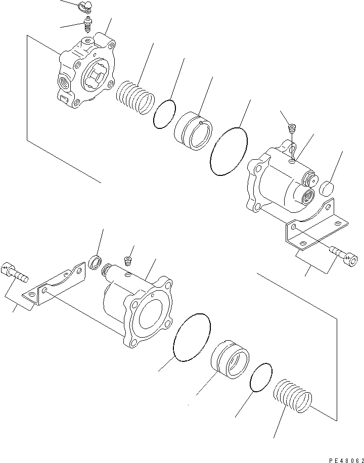 Схема запчастей Komatsu WA420-3 - РЕГУЛ. УСИЛИЯ(№-) ВЕДУЩ. ВАЛ¤ ДИФФЕРЕНЦ. И КОЛЕСА