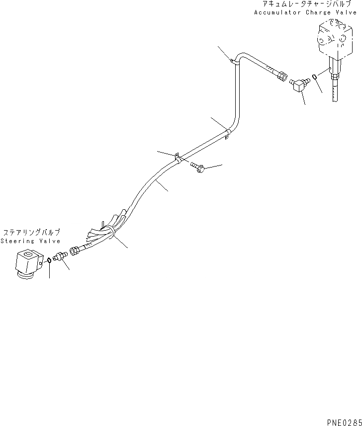 Схема запчастей Komatsu WA420-3 - ГИДРОЛИНИЯ (РУЛЕВ. УПРАВЛЕНИЕ ГЛАВН. ЛИНИЯ) (/) (ЗАГРУЗОЧН. КЛАПАН -  КЛАПАН РУЛЕВОГО УПРАВЛЕНИЯ)(№-) РУЛЕВ. УПРАВЛЕНИЕ И СИСТЕМА УПРАВЛЕНИЯ