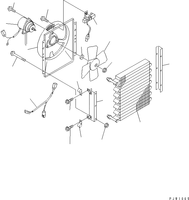 Схема запчастей Komatsu WA420-3 - КОНДИЦ. ВОЗДУХА COMPONENT ЧАСТИ (КОНДЕНСАТОР ВНУТР. ЧАСТИ)(№-) РАМА И ЧАСТИ КОРПУСА