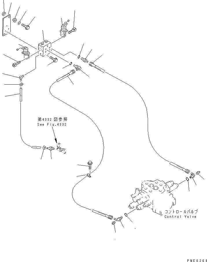 Схема запчастей Komatsu WA420-3 - ГИДРОЛИНИЯ (КОВШ АВТОМАТИЧ. УРОВЕНЬING СИСТЕМА ЛИНИЯ) (/)    (РАСПРЕДЕЛИТ. КЛАПАН - УПРАВЛЯЮЩ. КЛАПАН)(№-) УПРАВЛ-Е РАБОЧИМ ОБОРУДОВАНИЕМ