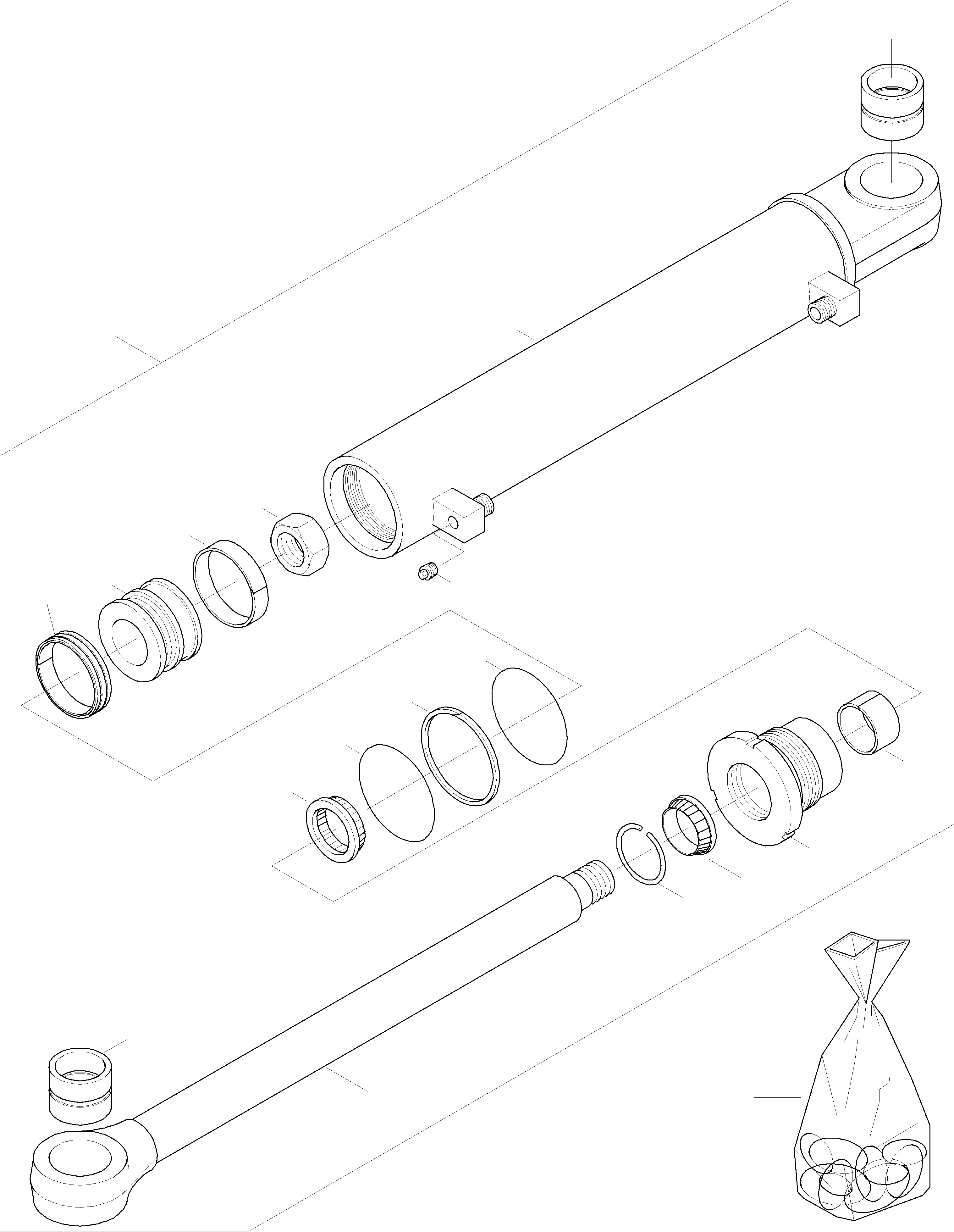 Схема запчастей Komatsu WA420-3 - ЦИЛИНДР РУЛЕВ. УПР-Я 7 РУЛЕВ. УПРАВЛЕНИЕ