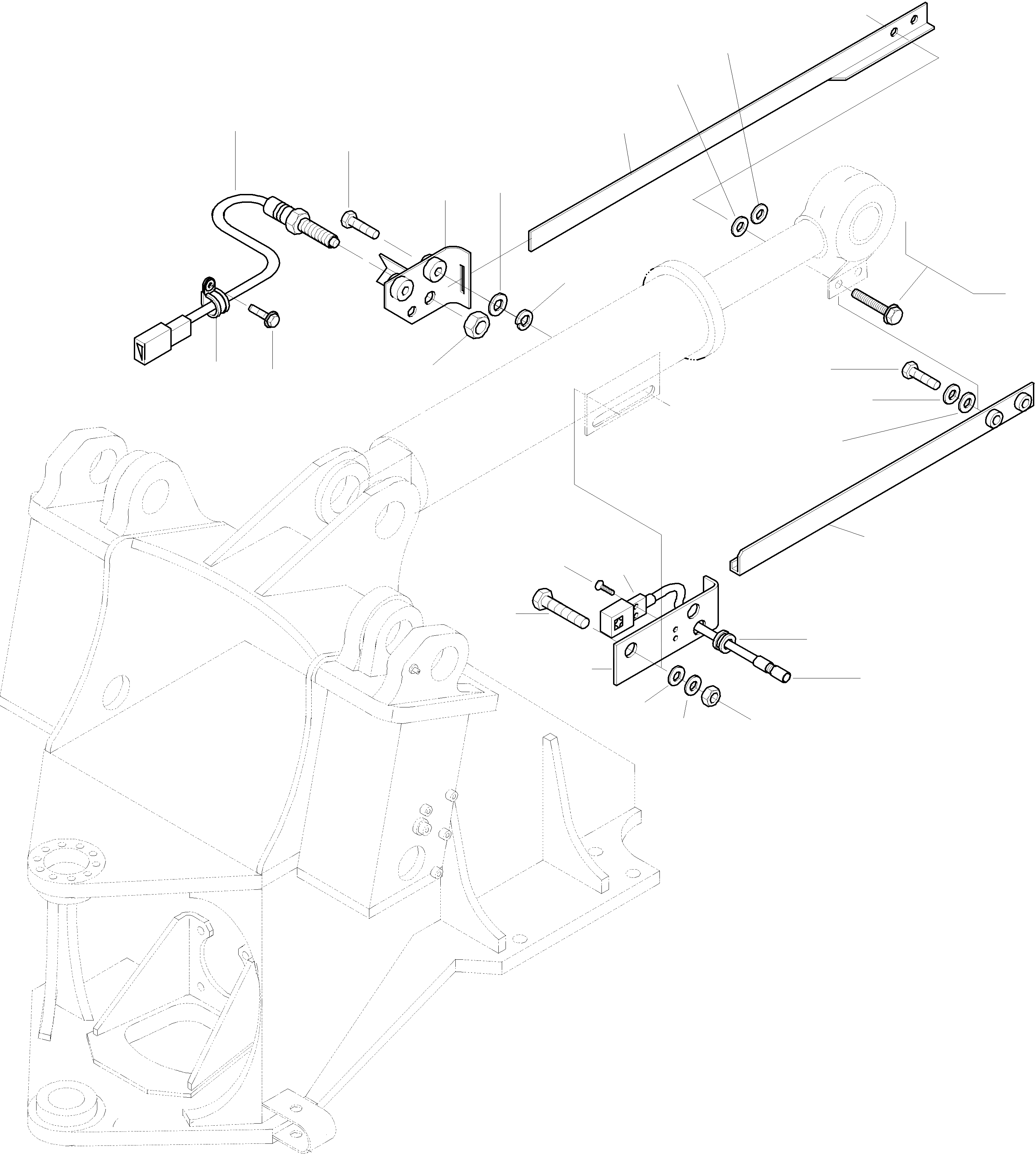 Схема запчастей Komatsu WA420-3 - КОВШ POSITION ИНДИКАТОР ОБОРУД-Е
