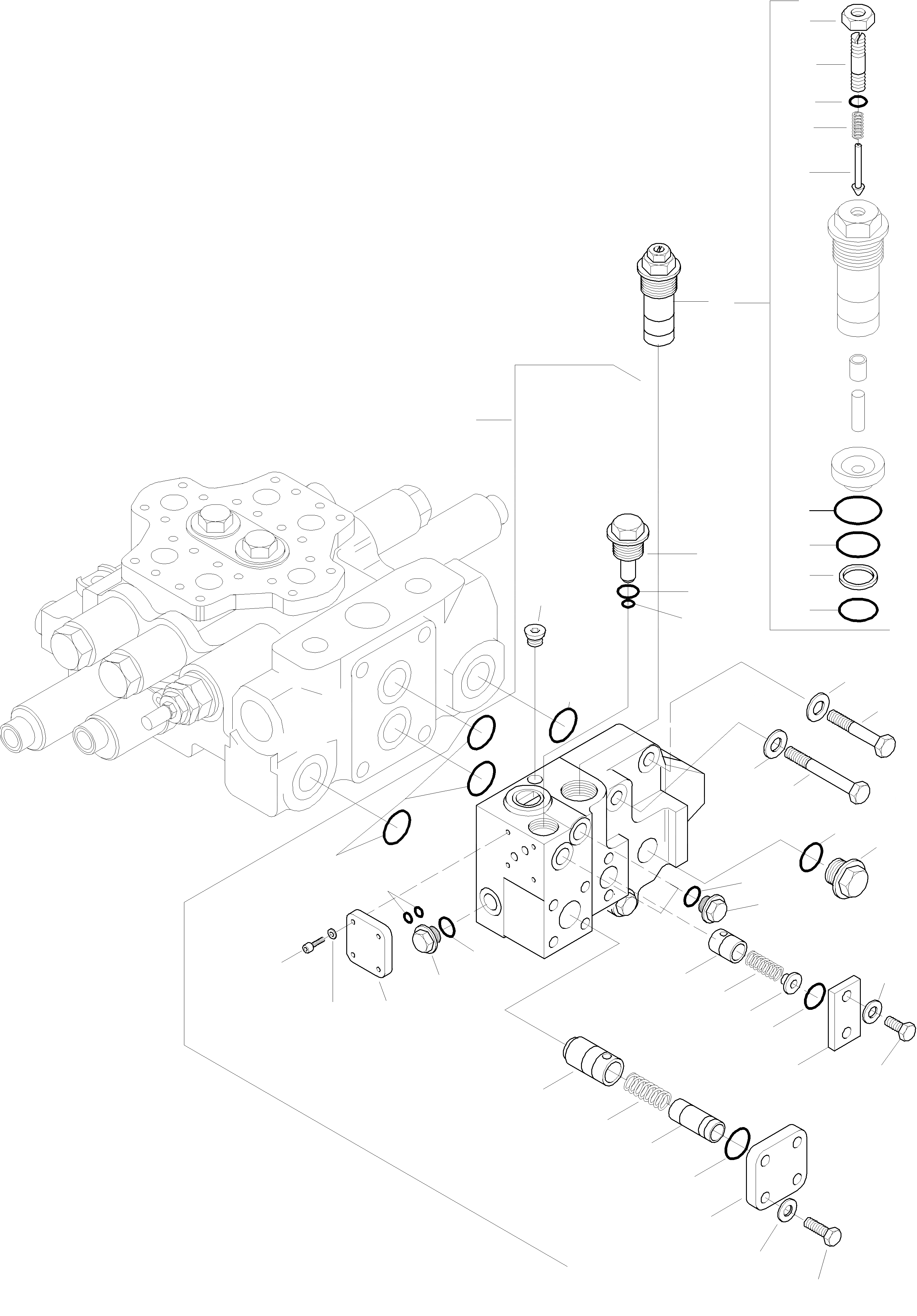 Схема запчастей Komatsu WA420-3 - УПРАВЛЯЮЩ. КЛАПАН, TWO WAYS ГИДРАВЛИКА