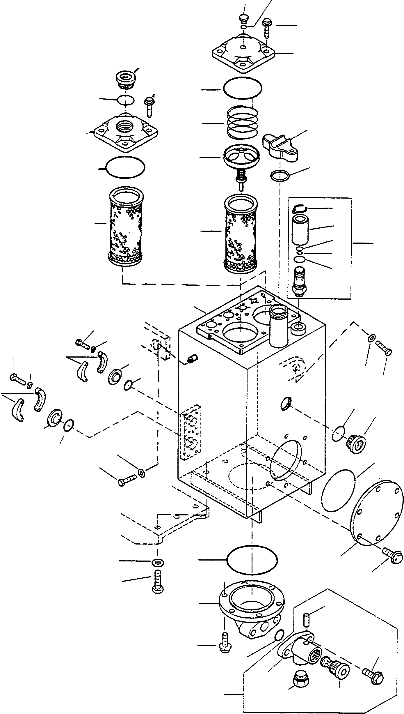 Схема запчастей Komatsu WA420-3 - МАСЛ. БАК ГИДРАВЛИКА