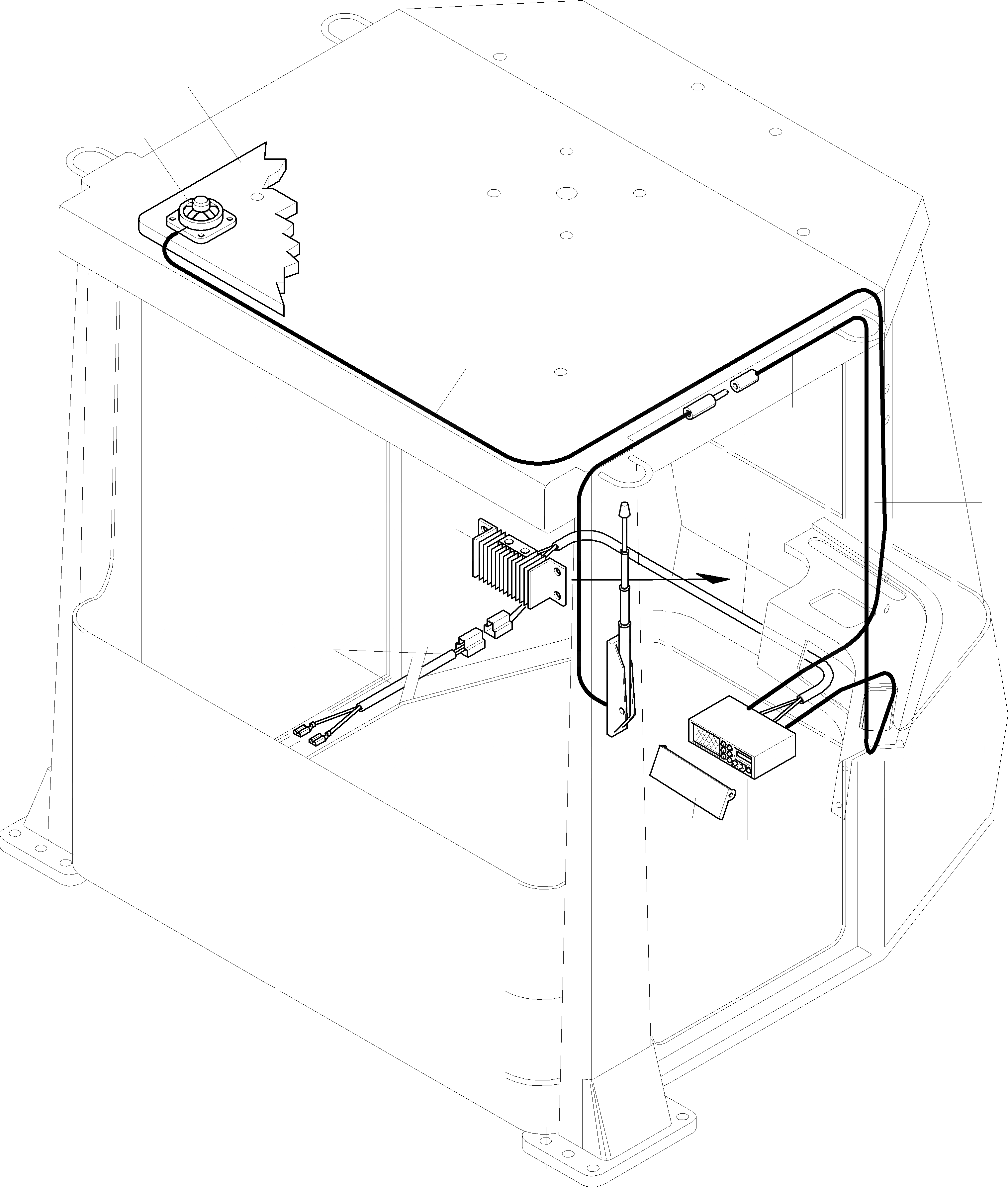 Схема запчастей Komatsu WA420-3 - РАДИО ЭЛЕКТРИЧ. СИСТЕМА