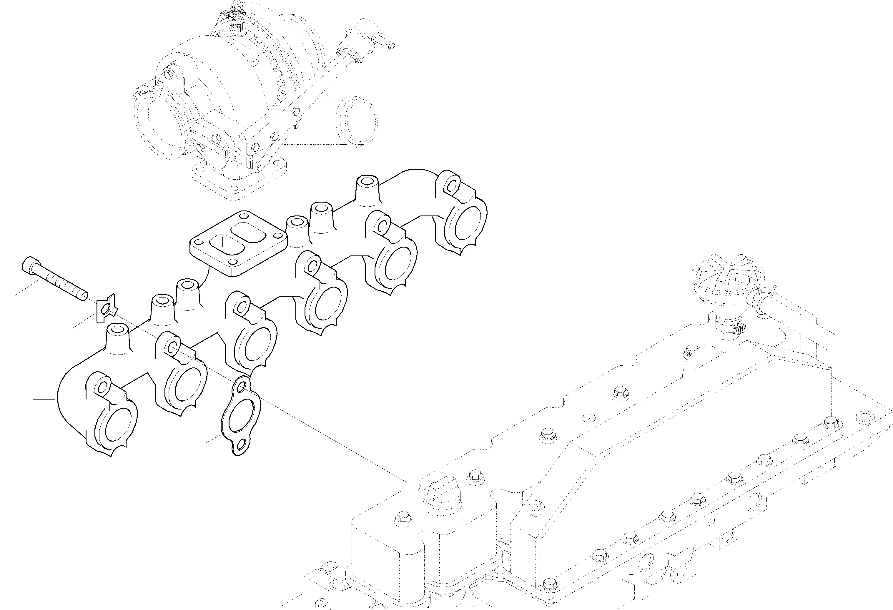 Схема запчастей Komatsu WA420-3 - ВЫПУСКН. СИСТЕМА ДВИГАТЕЛЬ, КРЕПЛЕНИЕ ДВИГАТЕЛЯ