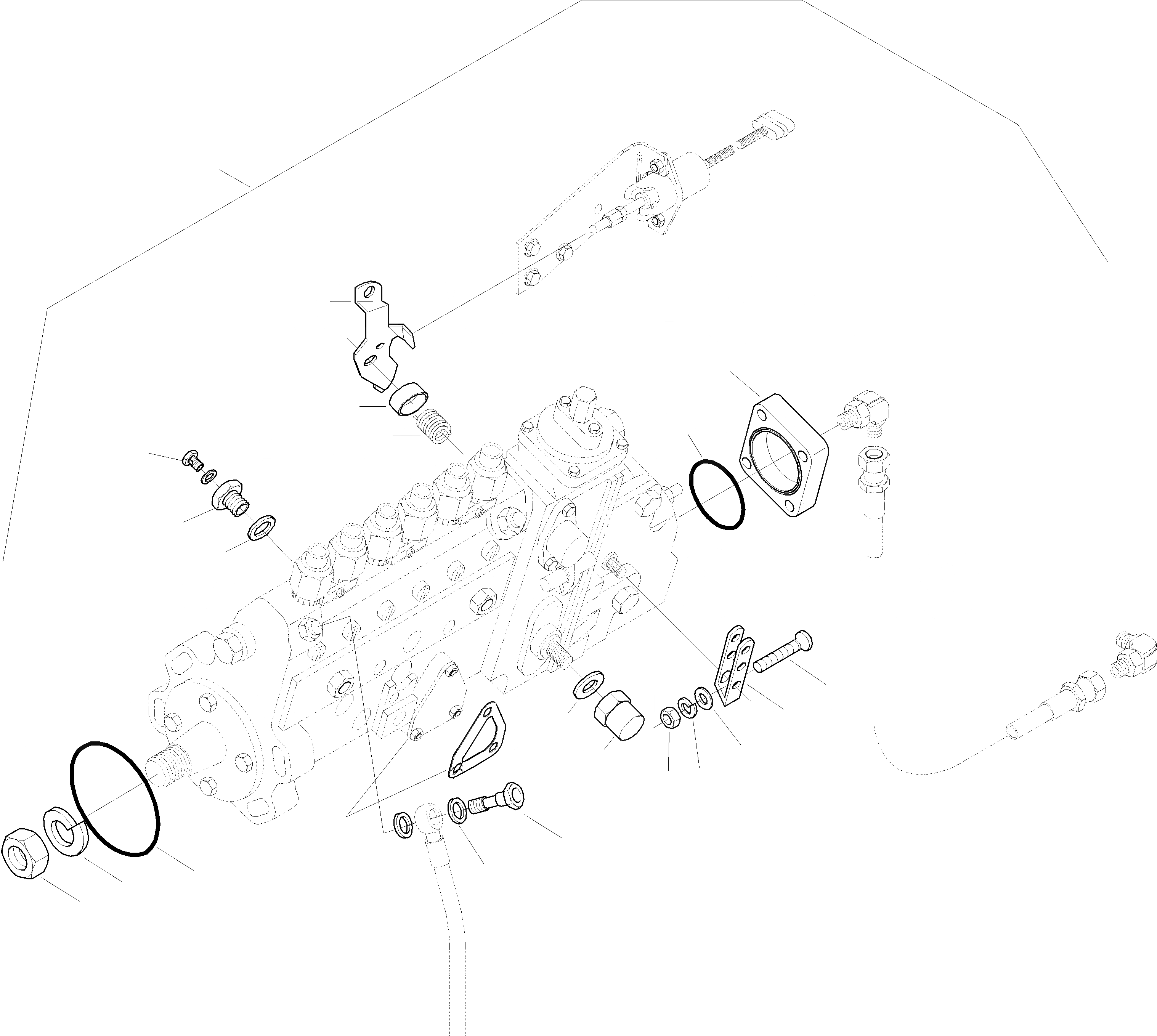 Схема запчастей Komatsu WA420-3 - ТОПЛ. НАСОС ДВИГАТЕЛЬ, КРЕПЛЕНИЕ ДВИГАТЕЛЯ