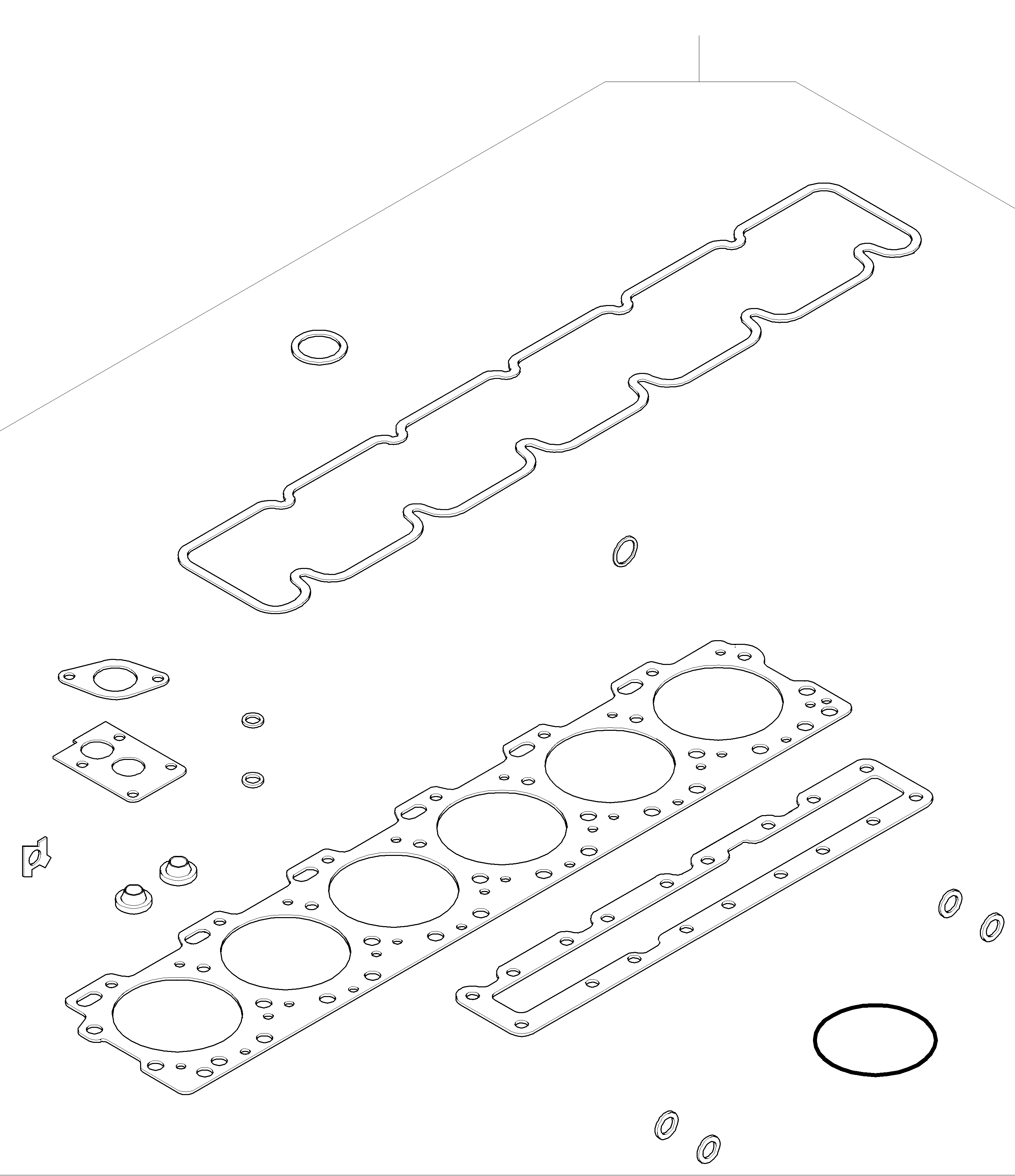 Схема запчастей Komatsu WA420-3 - КОМПЛЕКТ ПРОКЛАДОК, ГОЛОВКА ЦИЛИНДРОВ ДВИГАТЕЛЬ, КРЕПЛЕНИЕ ДВИГАТЕЛЯ