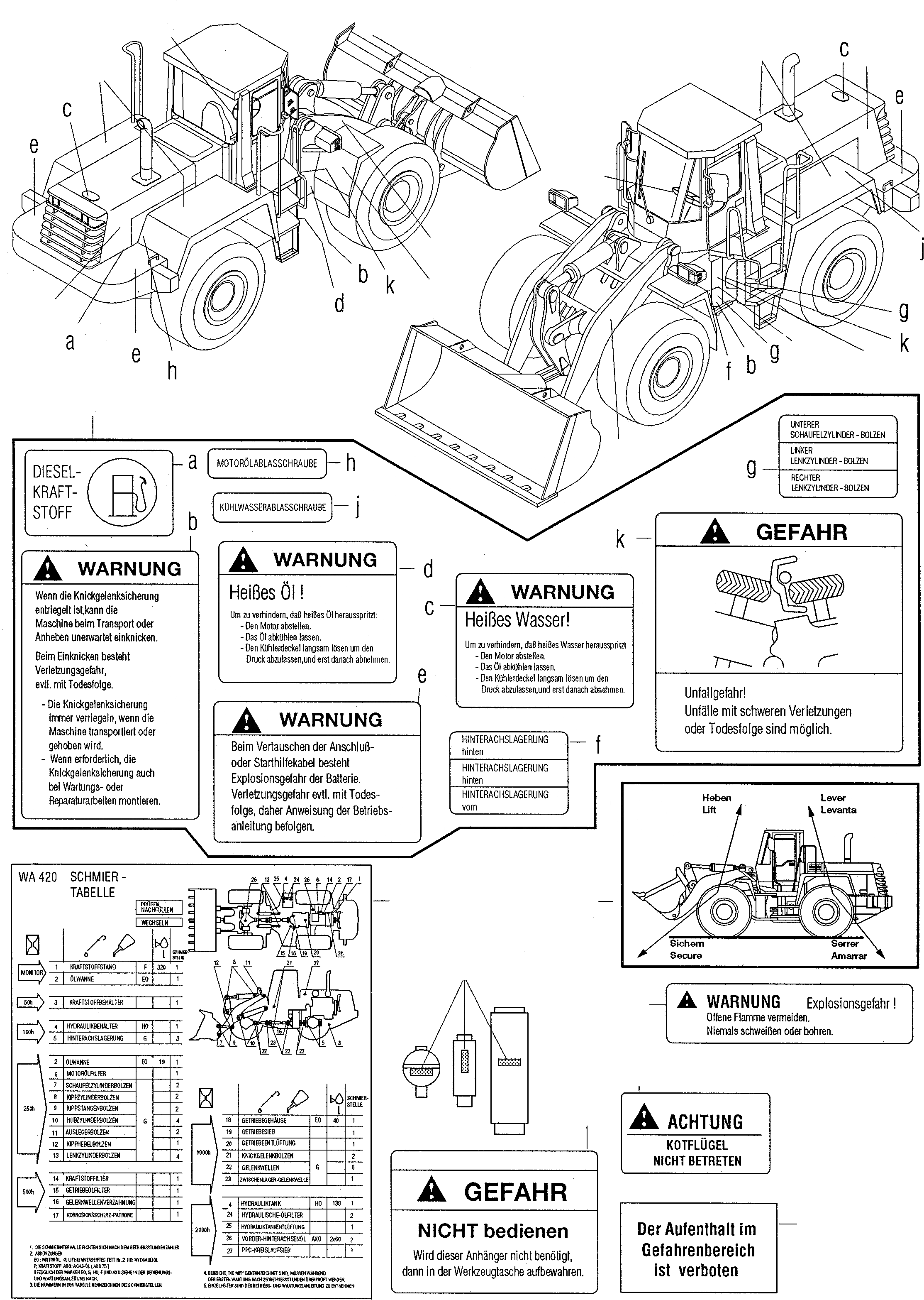 Схема запчастей Komatsu WA420-3 - ТАБЛИЧКИS, ПОРТУГАЛ. ИНСТРУМЕНТ, АКСЕССУАРЫ, БУКВЕНН.