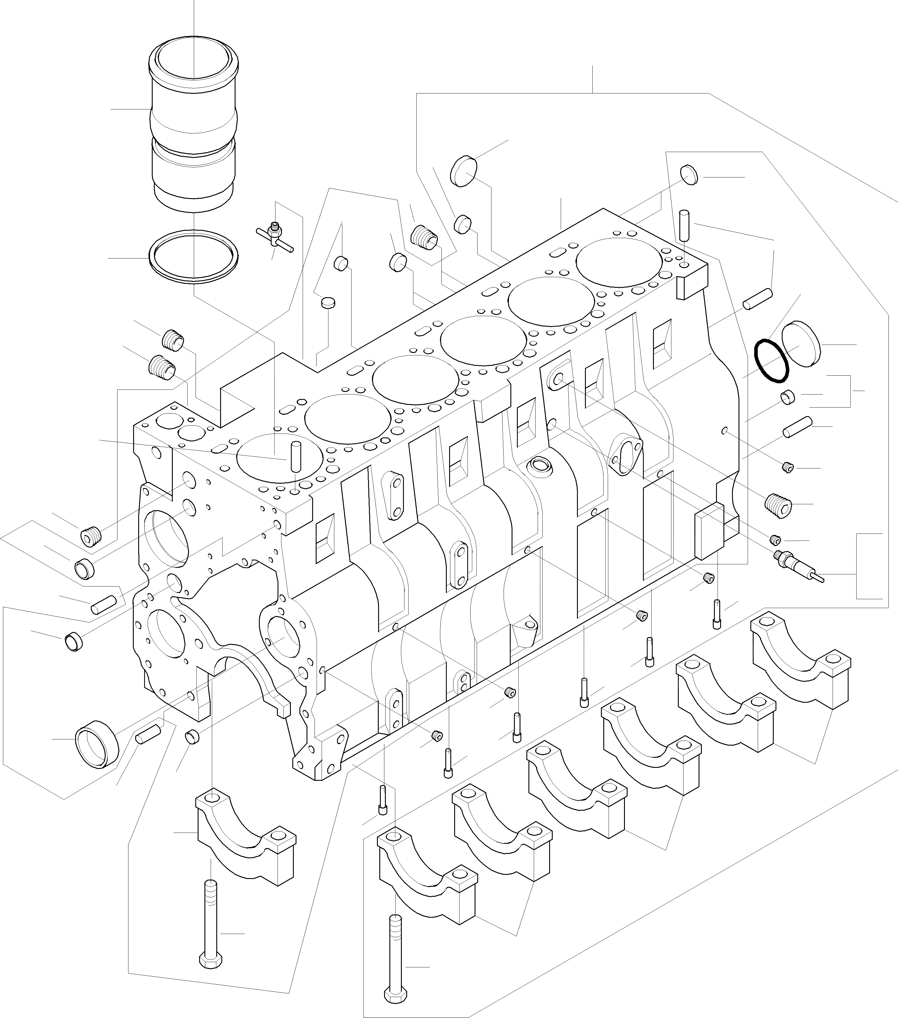 Схема запчастей Komatsu WA420-3 - БЛОК ЦИЛИНДРОВ И ATTACHING ЧАСТИ ДВИГАТЕЛЬ, КРЕПЛЕНИЕ ДВИГАТЕЛЯ