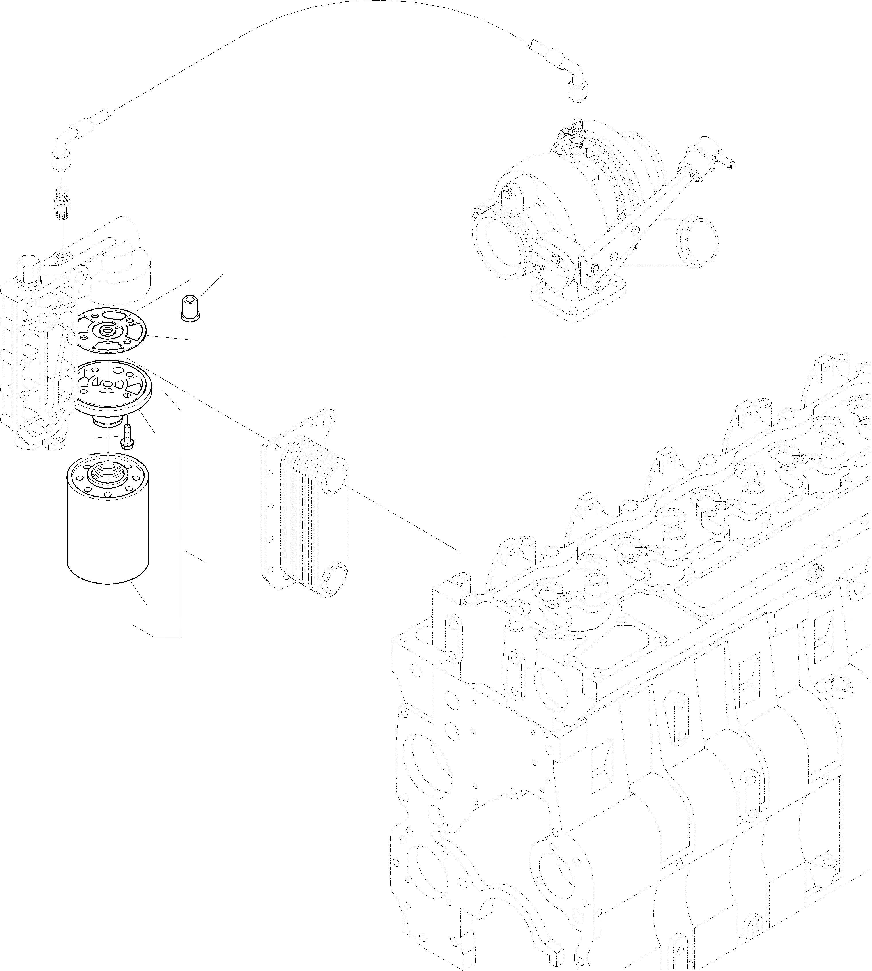 Схема запчастей Komatsu WA420-3 - МАСЛ. ФИЛЬТР ДВИГАТЕЛЬ, КРЕПЛЕНИЕ ДВИГАТЕЛЯ