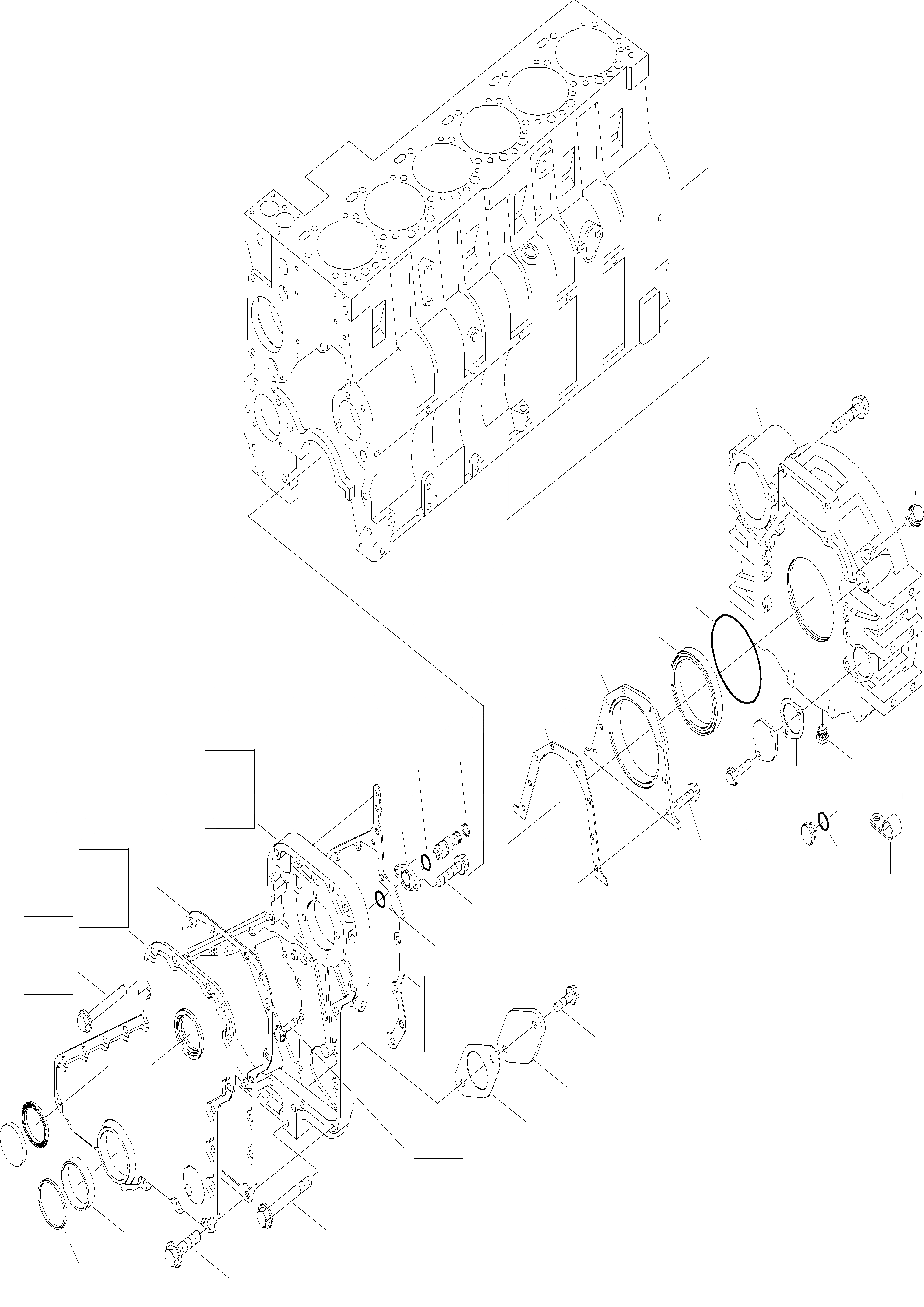 Схема запчастей Komatsu WA420-3 - TIMING КОРПУС ШЕСТЕРЕНН. ПЕРЕДАЧИ И КАРТЕР МАХОВИКА ДВИГАТЕЛЬ, КРЕПЛЕНИЕ ДВИГАТЕЛЯ
