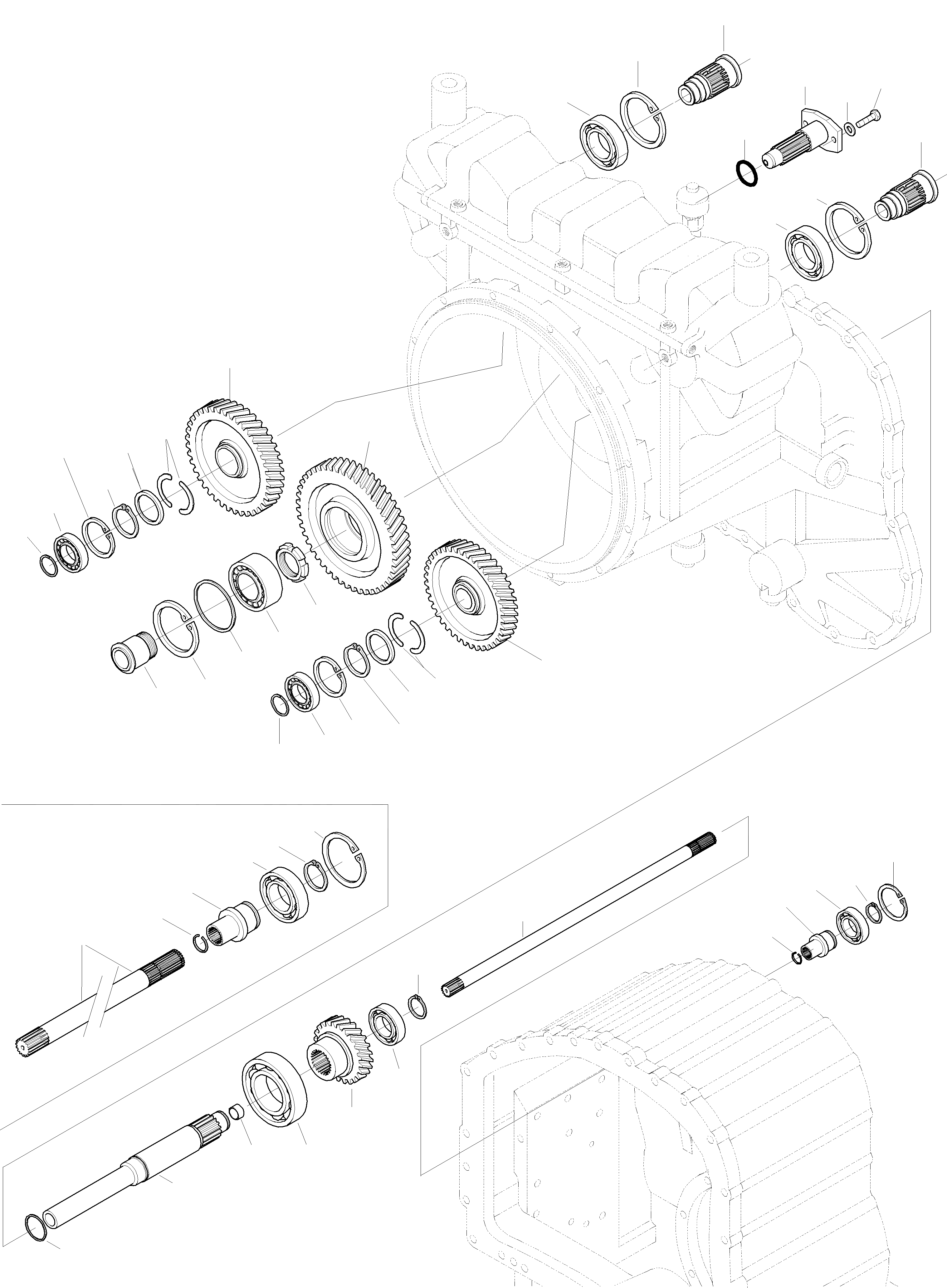 Схема запчастей Komatsu WA420-3 - ПРИВОДS И ВАЛS, P. T. O. ТРАНСМИССИЯ, КРЕСТОВИНА