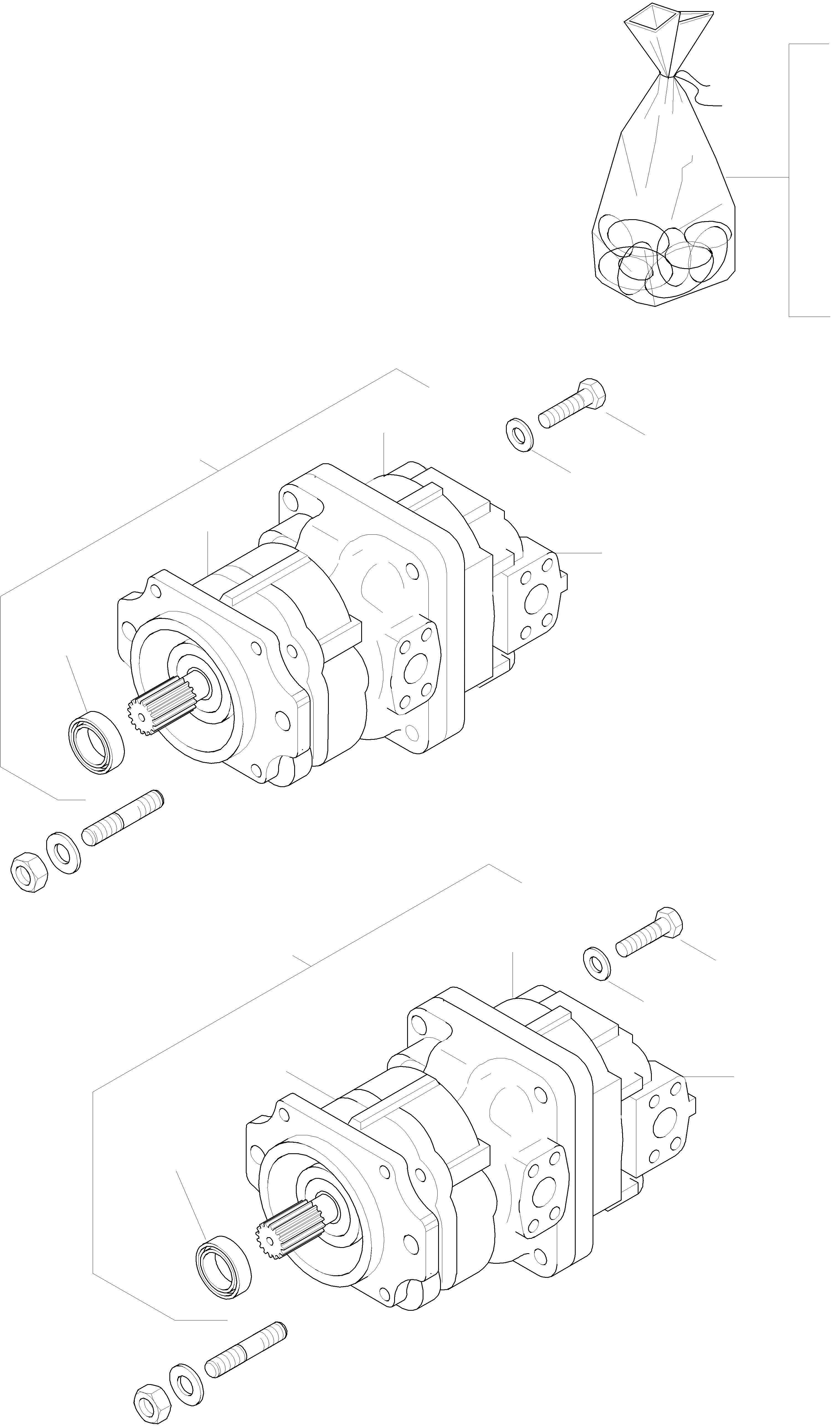 Схема запчастей Komatsu WA420-3 - ГИДРАВЛ-НАСОС ГИДРАВЛИКА