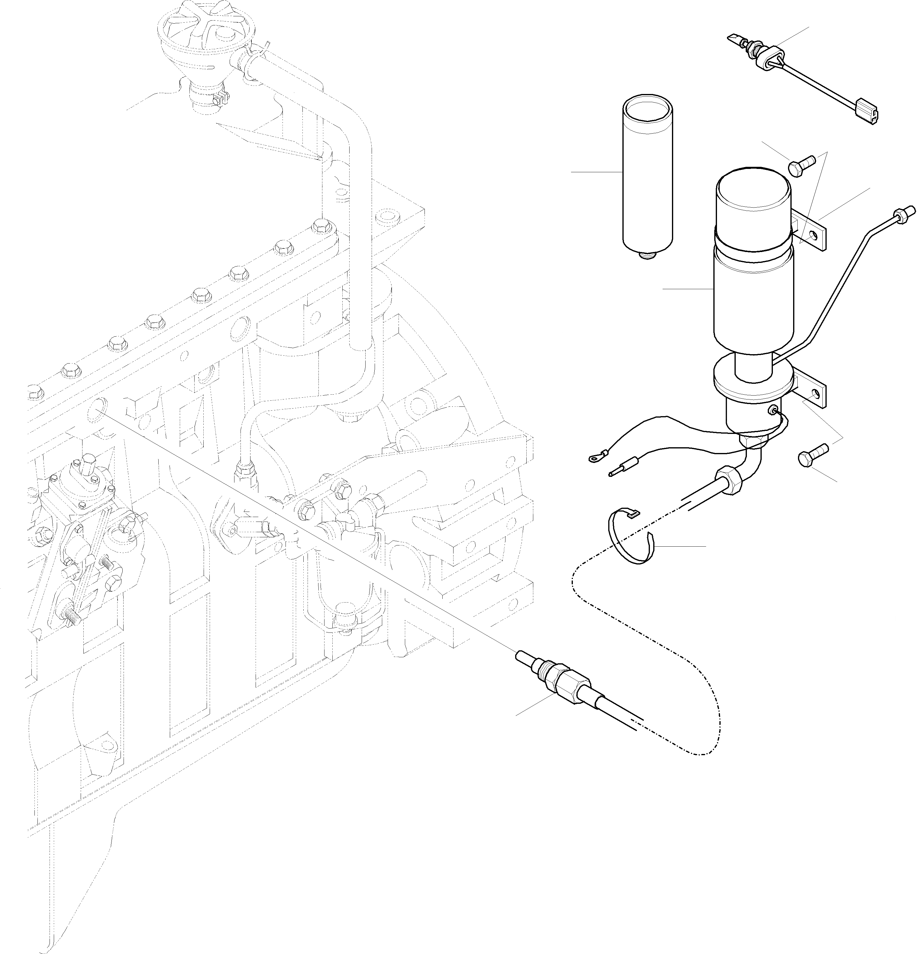Схема запчастей Komatsu WA420-3 active - СИСТЕМА БЫСТРОГО ЗАПУСКА КОМПЛЕКТ ДВИГАТЕЛЬ, КРЕПЛЕНИЕ ДВИГАТЕЛЯ