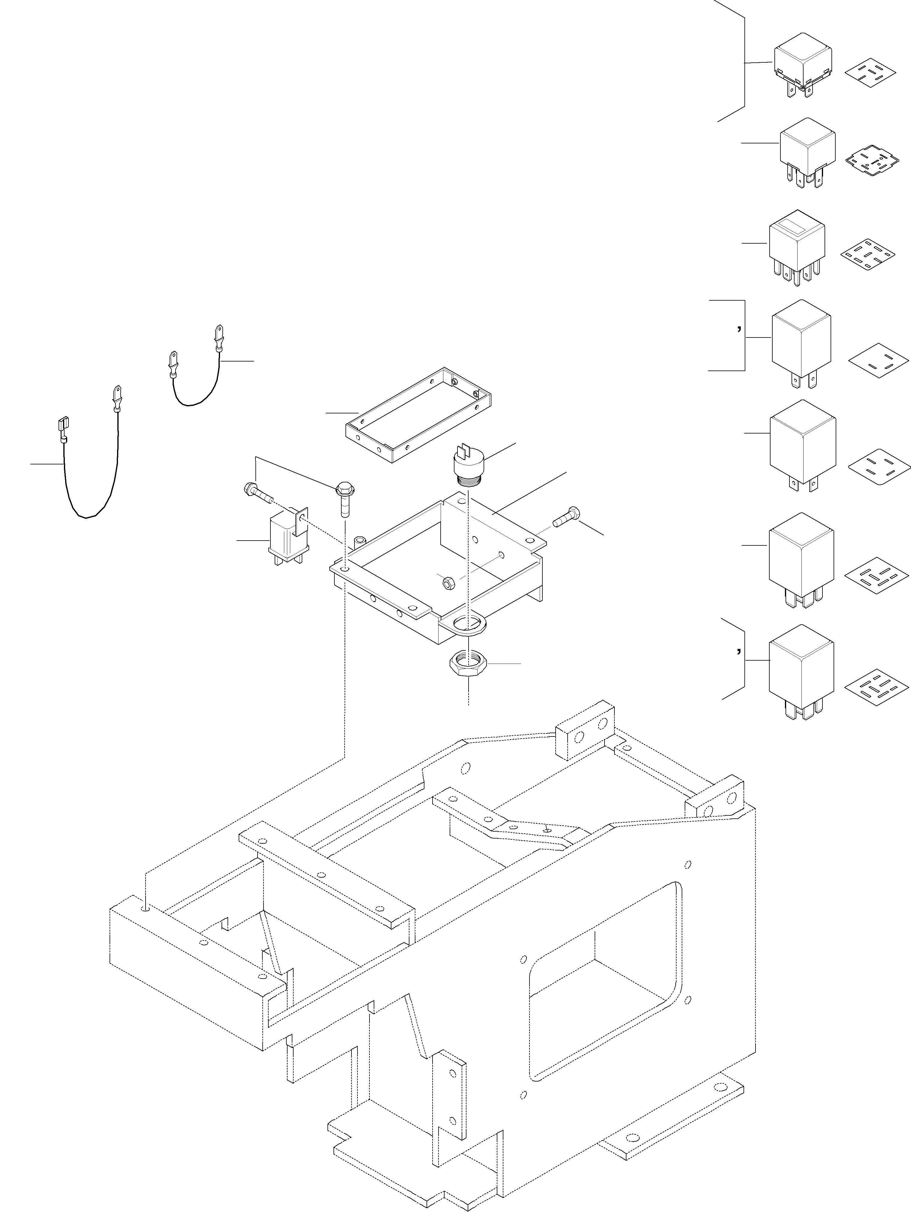 Схема запчастей Komatsu WA420-3 active - ЭЛЕКТРИЧ. СИСТЕМА, РЕЛЕ ЭЛЕКТРИЧ. СИСТЕМА