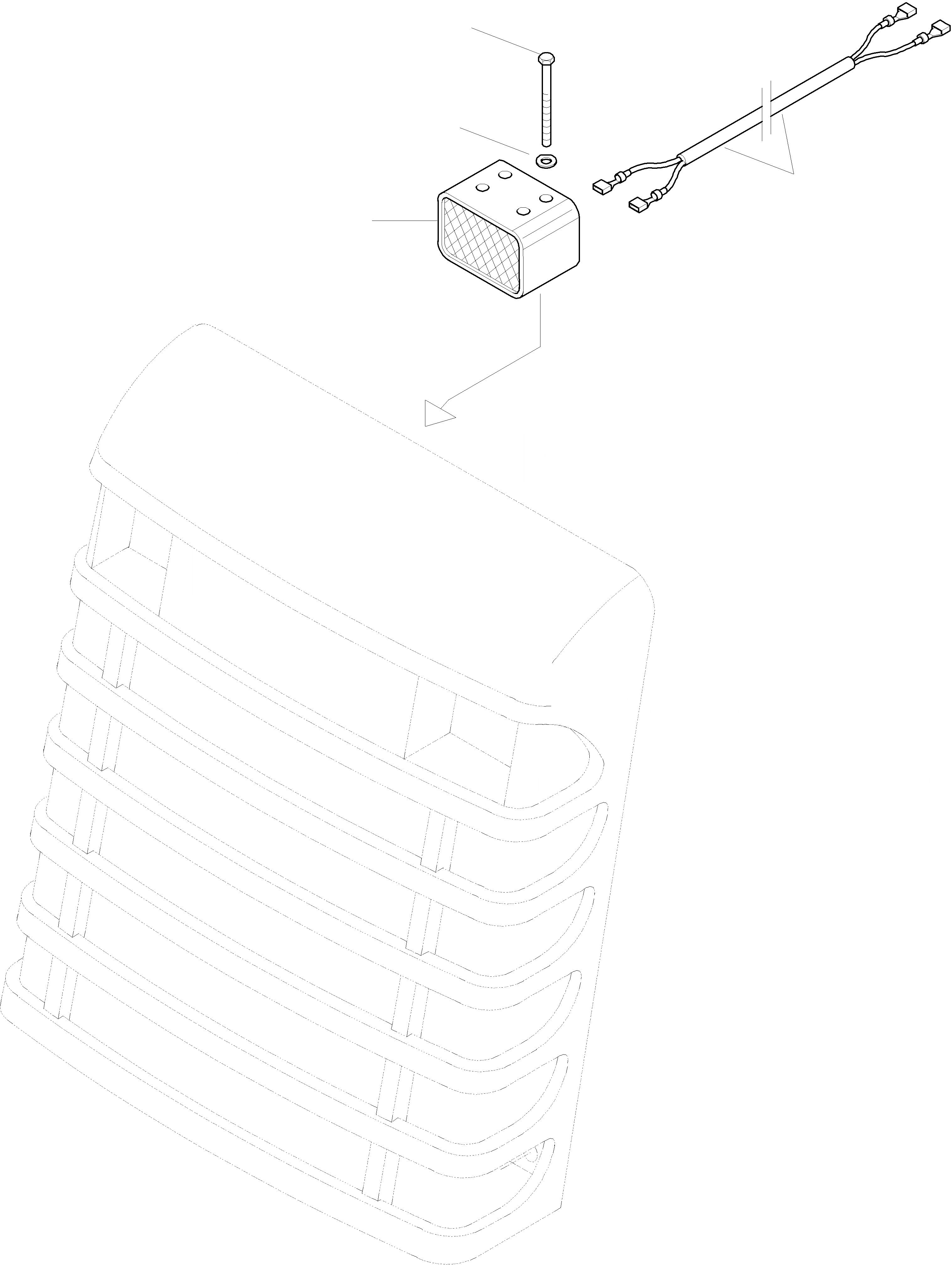 Схема запчастей Komatsu WA420-3 active - СИГН. ЗАДН. ХОДА ЭЛЕКТРИЧ. СИСТЕМА