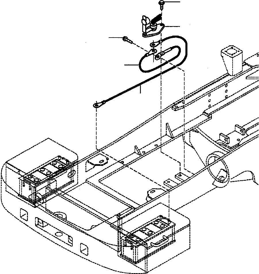 Схема запчастей Komatsu WA420-3 active - АККУМУЛЯТОР ОСНОВН. ПЕРЕКЛЮЧАТЕЛЬ ЭЛЕКТРИЧ. СИСТЕМА