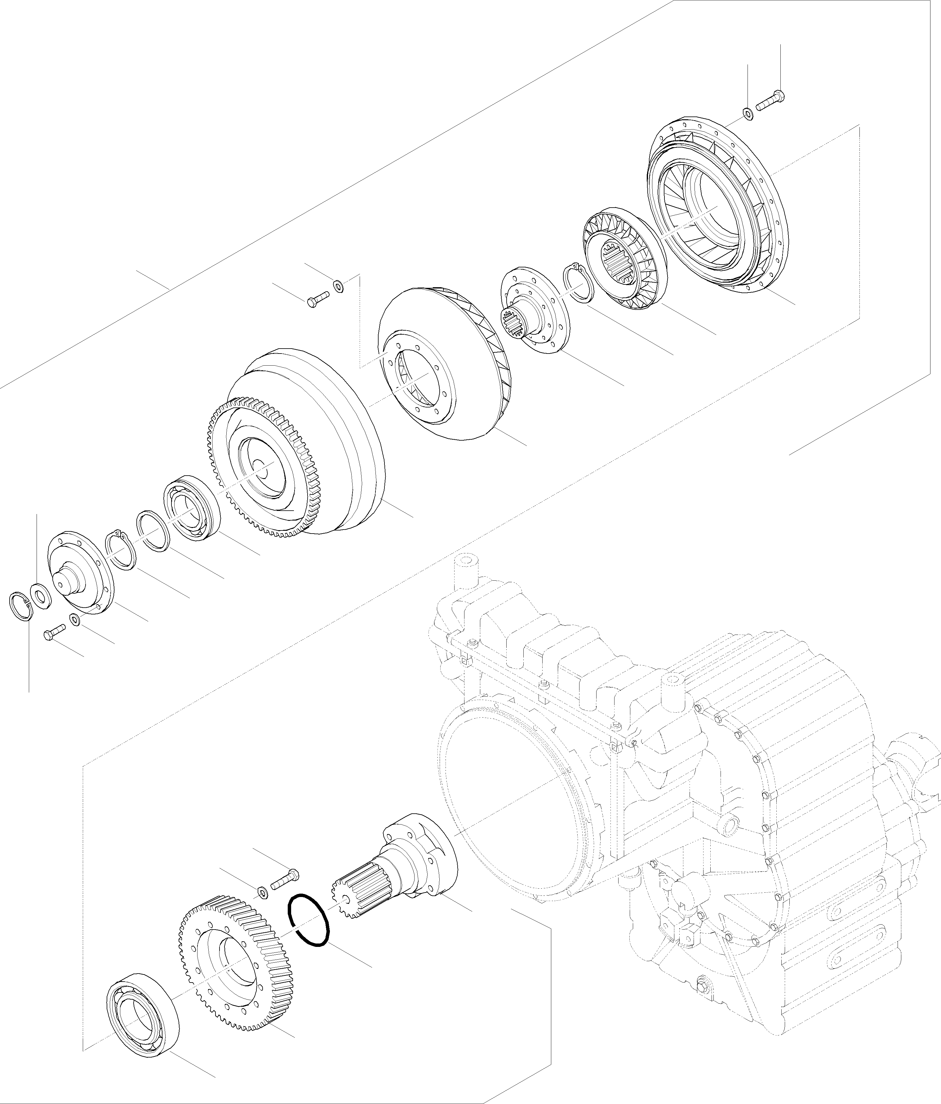 Схема запчастей Komatsu WA420-3 active - POWERSHIFT ТРАНСМИССИЯ POWERSHIFT ТРАНСМИССИЯ