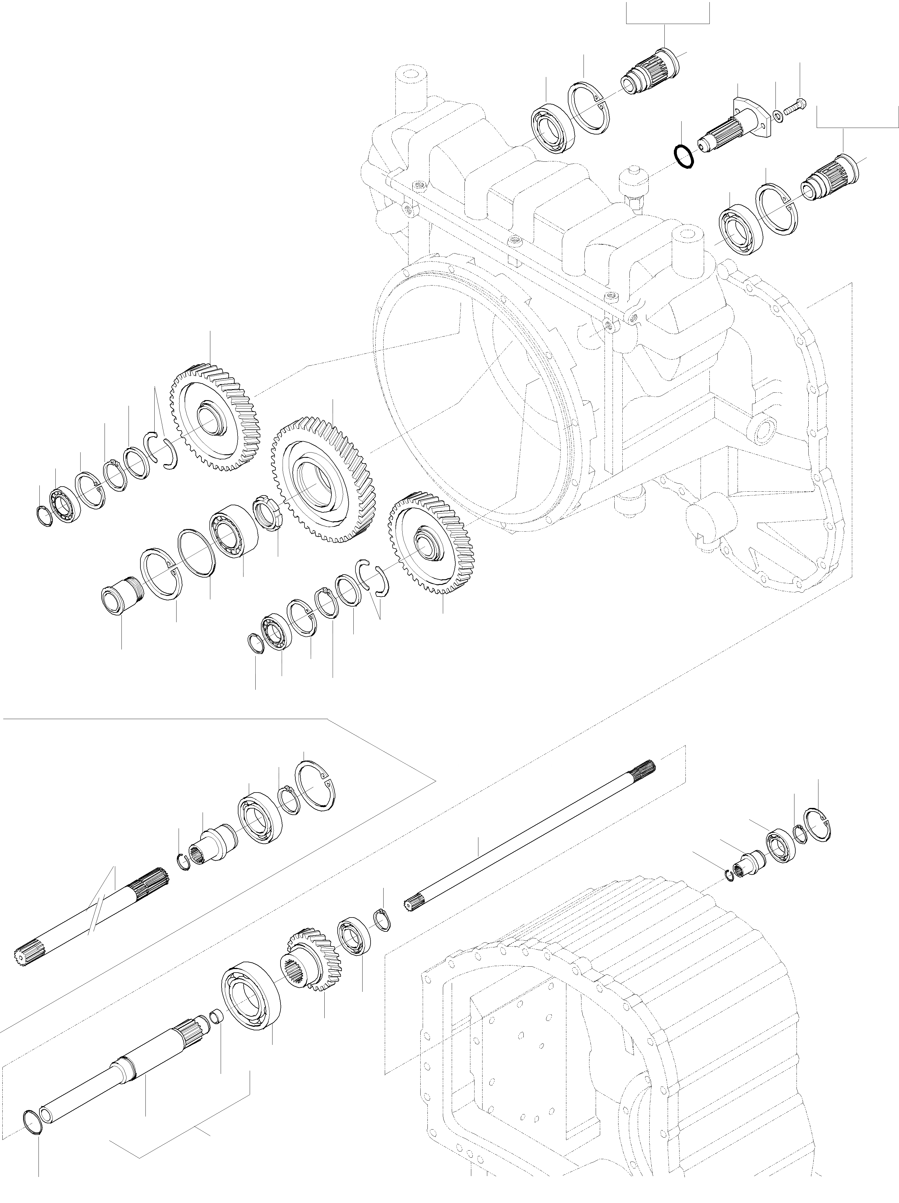 Схема запчастей Komatsu WA420-3 active - ПРИВОДS И ВАЛS, P. T. O. ТРАНСМИССИЯ, КРЕСТОВИНА
