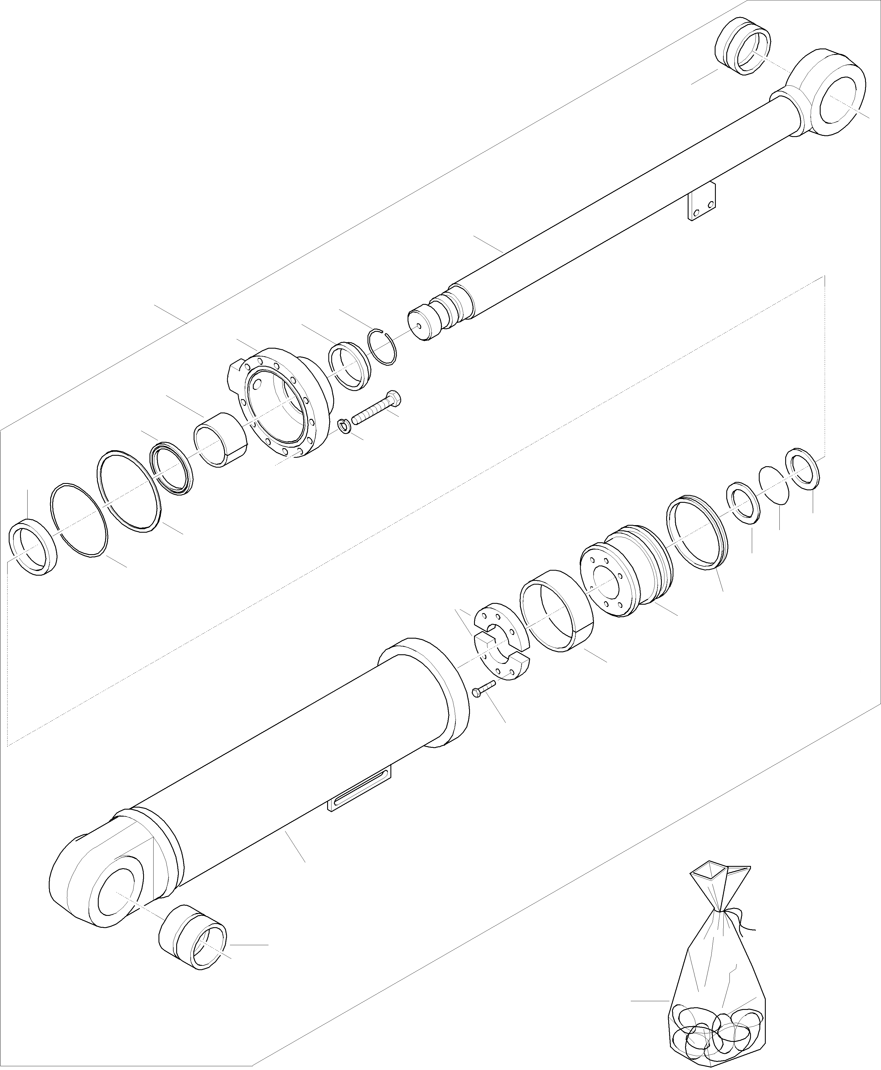 Схема запчастей Komatsu WA420-3 active - ЦИЛИНДР КОВША, LENGTHENED СТРЕЛА ЦИЛИНДР КОВША И ТРУБЫS