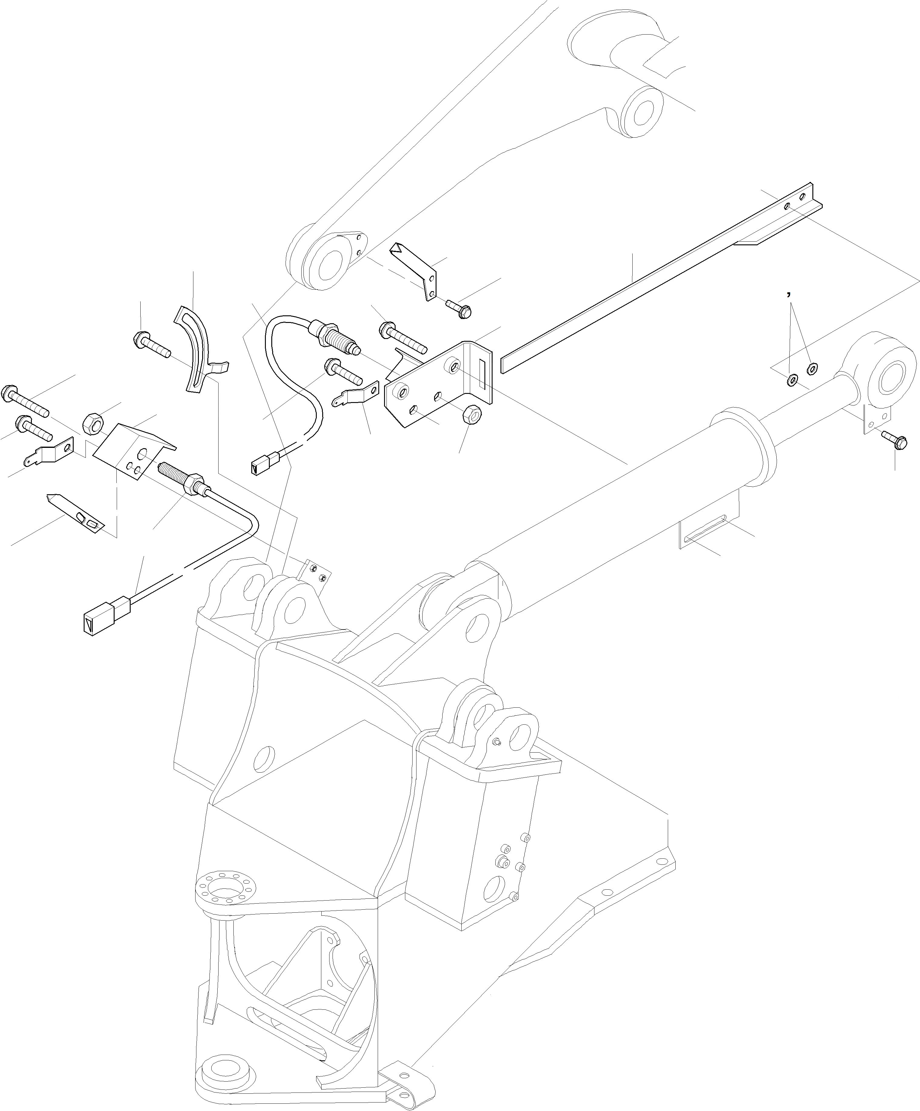 Схема запчастей Komatsu WA420-3 active - КОВШ POSITION ИНДИКАТОР ОБОРУД-Е
