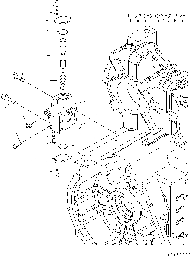 Схема запчастей Komatsu WA430-6 - ТРАНСМИССИЯ (ОСНОВН. КЛАПАН) (/)(№-) СИЛОВАЯ ПЕРЕДАЧА