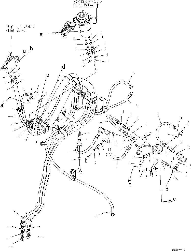 Схема запчастей Komatsu WA430-6 - УПРАВЛЕНИЕ ПОГРУЗКОЙ (P.P.C. ШЛАНГИ) (/) (ДЛЯ MULTI FUNCTION MONO РЫЧАГ И НАВЕСН. ОБОРУД РЫЧАГ)(№-) КАБИНА ОПЕРАТОРА И СИСТЕМА УПРАВЛЕНИЯ