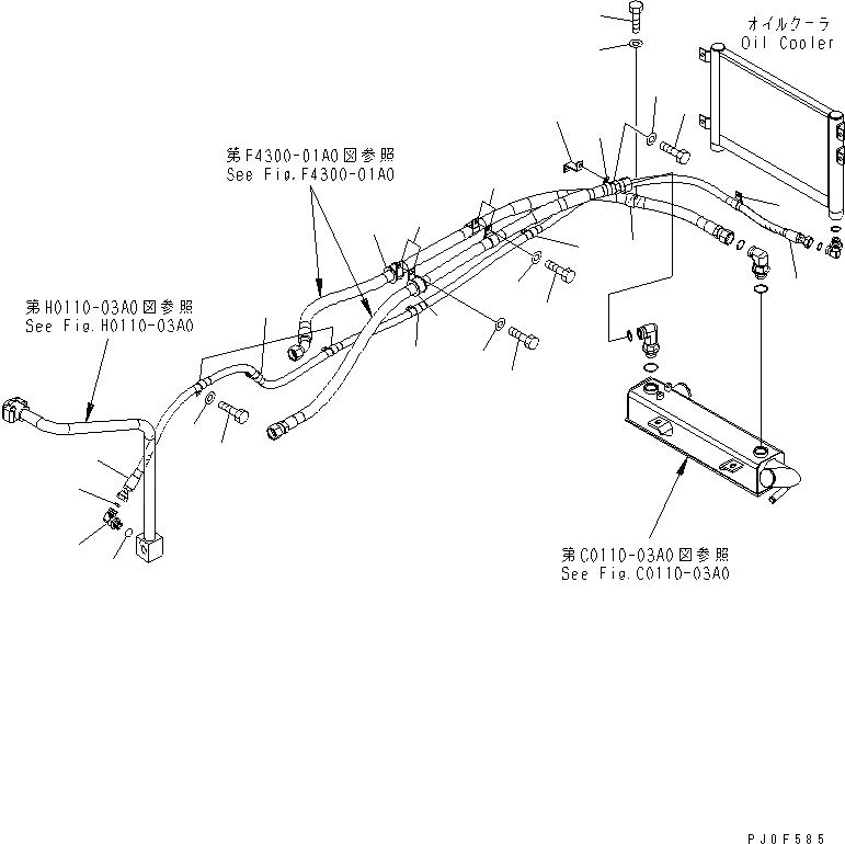 Схема запчастей Komatsu WA430-5-SN - ЛИНИЯ ОХЛАЖДЕНИЯ СИСТЕМА ОХЛАЖДЕНИЯ