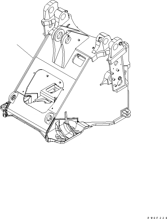 Схема запчастей Komatsu WA430-5-SN - ПЕРЕДН. РАМА (С УДАЛЕННАЯ СМАЗКА) ОСНОВНАЯ РАМА И ЕЕ ЧАСТИ