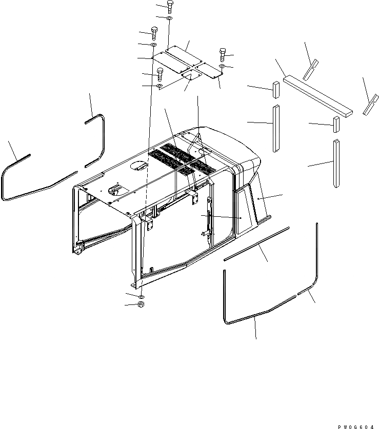 Схема запчастей Komatsu WA430-5-SN - КАПОТ (УПЛОТНЕНИЕ И ЩИТКИ) (ДЛЯ ЗАДН. ПОЛН. КРЫЛО) (СНЕГОУБОРОЧН. СПЕЦ-Я.) ЧАСТИ КОРПУСА