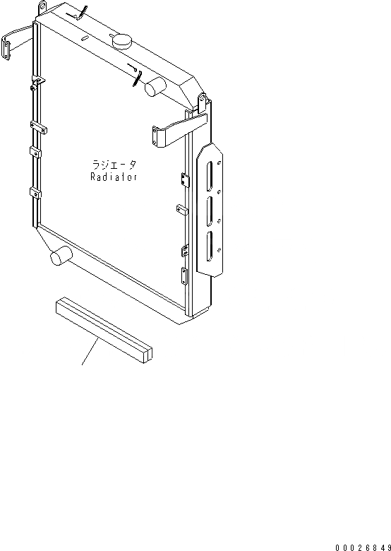 Схема запчастей Komatsu WA430-5 - РАДИАТОР (ЩИТКИ)(№-) СИСТЕМА ОХЛАЖДЕНИЯ