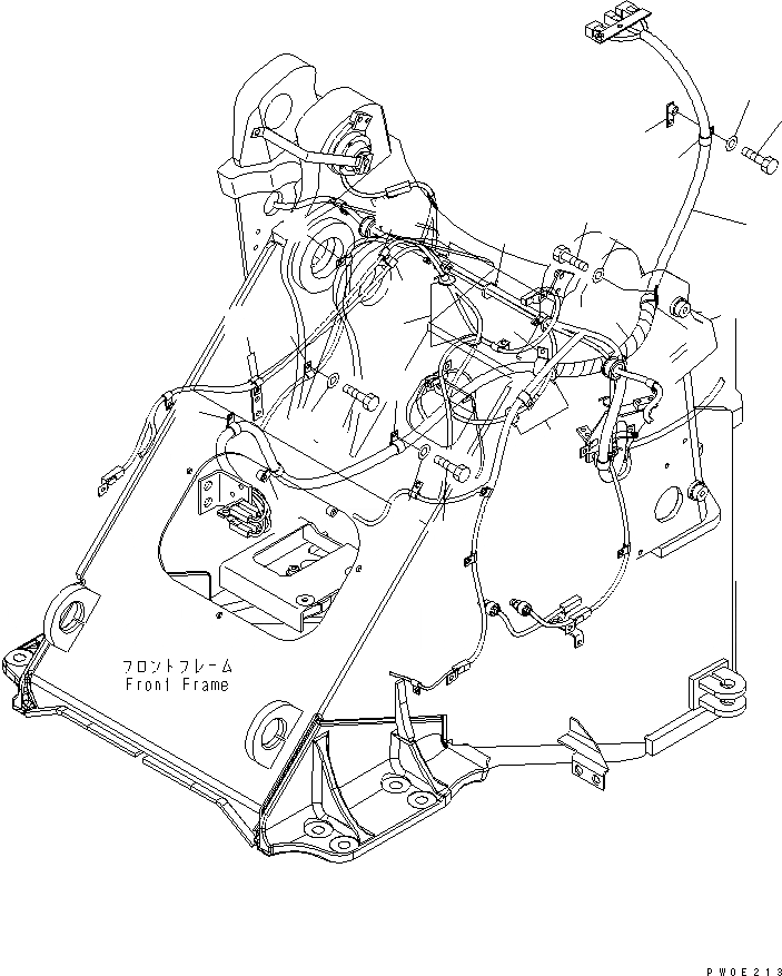 Схема запчастей Komatsu WA430-5 - ОСНОВН. ПРОВОДКА (ДЛЯ E.P.C РЫЧАГ УПРАВЛ-Я) ЭЛЕКТРИКА