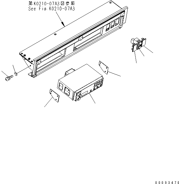 Схема запчастей Komatsu WA430-5 - КАБИНА ROPS (AM/FM РАДИО И ПЕРЕКЛЮЧАТЕЛЬ) (С ПРОБЛЕСК. МАЯКОМ) КАБИНА ОПЕРАТОРА И СИСТЕМА УПРАВЛЕНИЯ