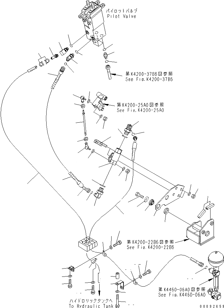 Схема запчастей Komatsu WA430-5 - ОСНОВН. КОНСТРУКЦИЯ (УПРАВЛЕНИЕ ПОГРУЗКОЙ) (КЛАПАН ОСТАНОВКИ) (ДЛЯ 2-Х СЕКЦИОНН. КЛАПАН) (КРОМЕ ЯПОН.) КАБИНА ОПЕРАТОРА И СИСТЕМА УПРАВЛЕНИЯ