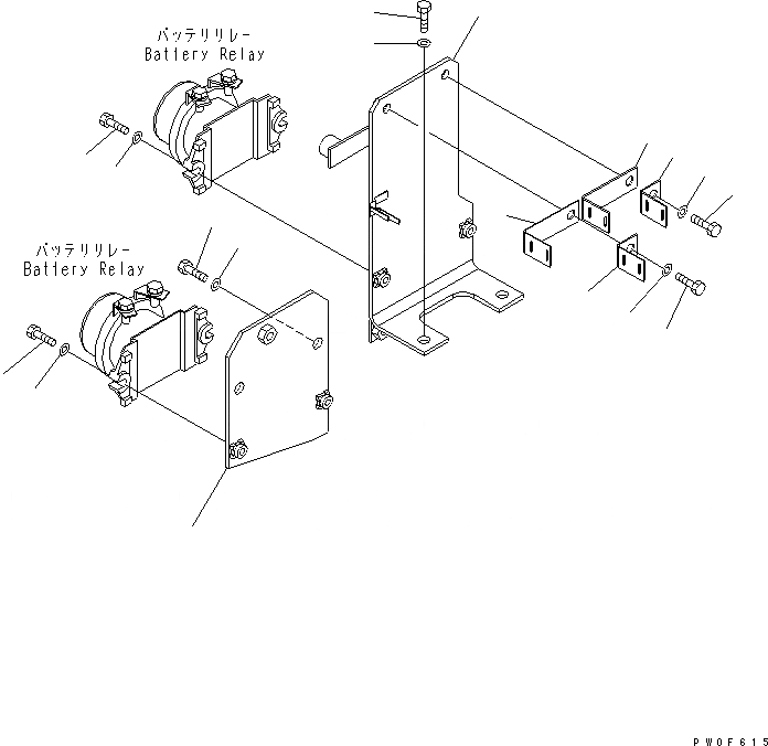 Схема запчастей Komatsu WA430-5 - ПРОВОДКА (КОРПУС КРЕПЛЕНИЯ) ЭЛЕКТРИКА