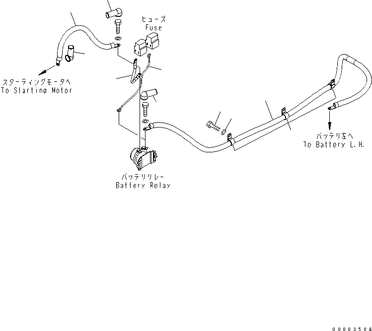 Схема запчастей Komatsu WA430-5 - ПРОВОДКА (WIRE И КАБЕЛЬ) (ЭКСТРЕНН. РУЛЕВ. УПРАВЛЕНИЕ LESS) ЭЛЕКТРИКА