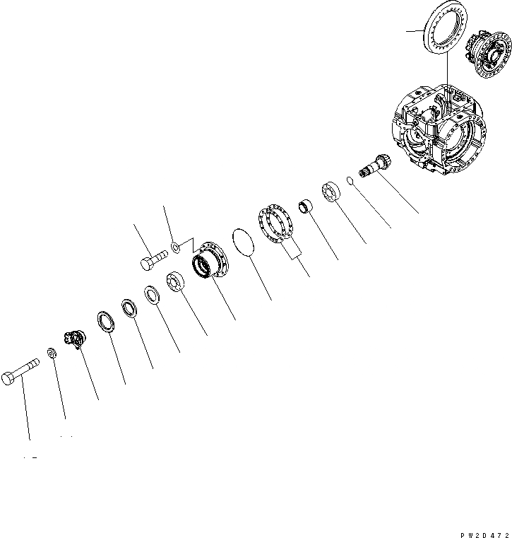 Схема запчастей Komatsu WA430-5 - ЗАДН. МОСТ (ДИФФЕРЕНЦ.¤ /) ТРАНСМИССИЯ