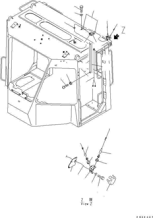 Схема запчастей Komatsu WA430-5 - КАБИНА ДЛЯ 2 ЧЕЛ. (KOMTRAX) (АНТЕННА) КАБИНА ОПЕРАТОРА И СИСТЕМА УПРАВЛЕНИЯ